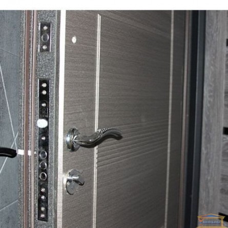 Зображення Двері метал. БЦ Норд венге горизонт сірий 860 ліва купити в procom.ua - зображення 3