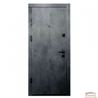 Изображение Дверь метал. ПК 266 Q бетон темный 860 левая купить в procom.ua
