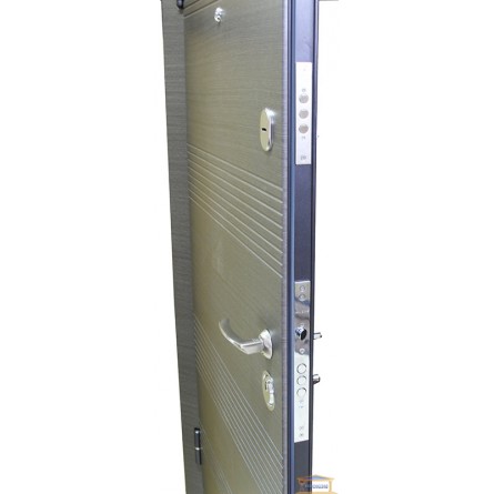 Изображение Дверь метал. ПО 281 венге серый гориз 860 мм левая купить в procom.ua - изображение 3