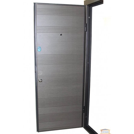 Изображение Дверь метал. ПО 281 венге серый гориз 860 мм левая купить в procom.ua - изображение 4