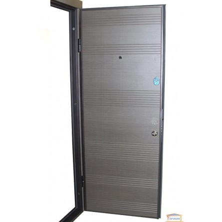 Изображение Дверь метал. ПО 281 венге серый гориз 860 мм правая купить в procom.ua - изображение 4