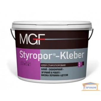 Зображення Клей стиропоровый для пенополистерола MGF M18 3кг купити в procom.ua