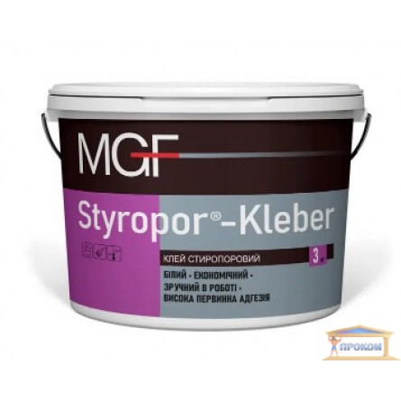 Изображение Клей стиропоровый для пенополистерола MGF M18 3кг купить в procom.ua - изображение 1