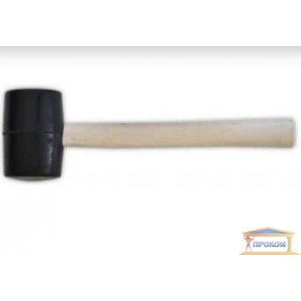 Изображение Молоток-киянка резиновый, деревянная ручка 350г 45мм 39-000 купить в procom.ua