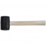 Изображение Молоток-киянка резиновый, деревянная ручка 700г 65мм 39-002 купить в procom.ua - изображение 2