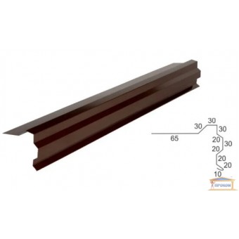 Зображення Планка торцева ТП-1(250) 0,45 мм шоколад 8017 купити в procom.ua