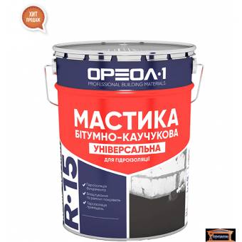 Изображение Мастика битумно-каучуковая 10кг ОРЕОЛ 1 купить в procom.ua