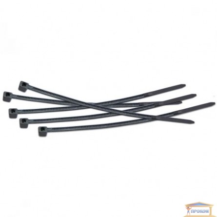 Изображение Стяжка кабельная 200*4,6мм (черные) 23-144 купить в procom.ua - изображение 1