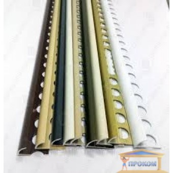 Изображение Профиль наружный алюминиевый для плитки ассорти 2,7м купить в procom.ua