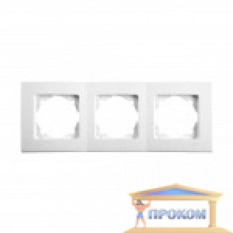 Зображення Рамка 3 модульна горизонтальна біл. Linnera Viko купити в procom.ua