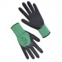 Изображение Перчатки ХБ зеленые с черным с неполным латекс покрыт. 69528 купить в procom.ua - изображение 2