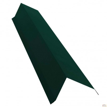 Изображение Конек (угол) для профнастила 2м (10см) зелёный купить в procom.ua - изображение 1
