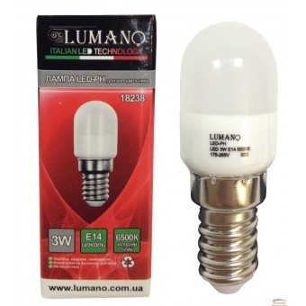 Зображення Лампа LED PH для холодиль 3W E14 6500K270 lm 18238 купити в procom.ua
