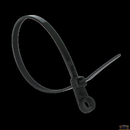 Изображение Стяжка кабельная с кольцом 220*4,2мм чер.14378 купить в procom.ua - изображение 1