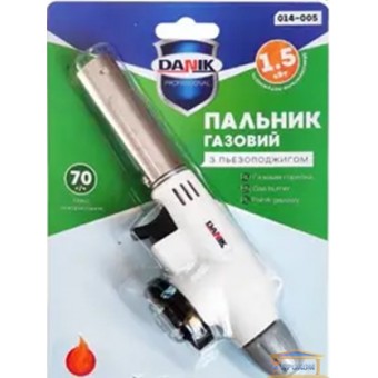 Зображення Газовий паяльник з п'єзорозпалом  1,5 кВТ DANIK 014-005 купити в procom.ua