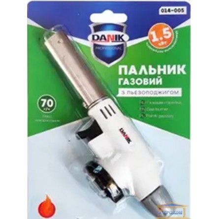 Зображення Газовий паяльник з п'єзорозпалом  1,5 кВТ DANIK 014-005 купити в procom.ua - зображення 1