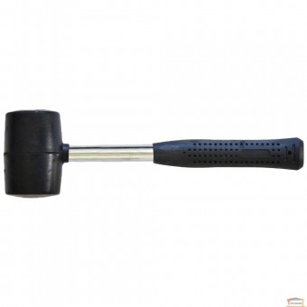 Изображение Молоток-киянка резиновый, метал. ручка 1250г 85мм 39-024 купить в procom.ua