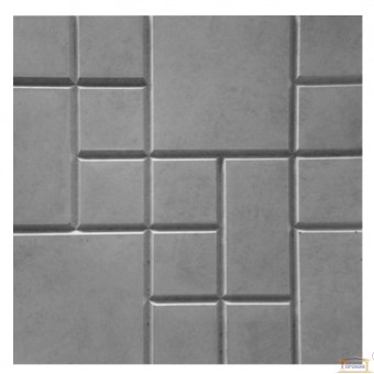Изображение Тротуарная плитка Шоколад серая 25*25 купить в procom.ua