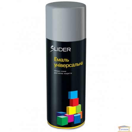 Зображення Емаль SLIDER color Універс. сіра 400 мл. 80-249 купити в procom.ua - зображення 1
