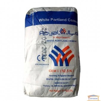 Зображення Білий цемент Super White (Єгипет) 25 кг. купити в procom.ua