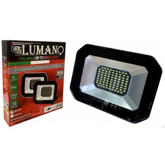 Изображение Прожектор SMD LU-TURBO-50-BLACK IP65 6500K купить в procom.ua