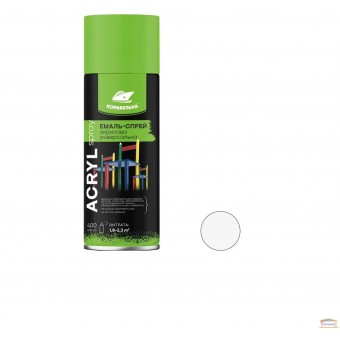 Изображение Эмаль-спрей акриловая PRIMER SPRAY 9003 бел. мат 400 мл купить в procom.ua