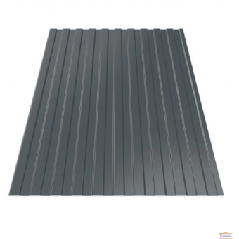 Изображение Профнастил ПС 10 1,5*1,2 антрацит мат 7016 0,4мм купить в procom.ua