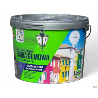 Зображення Фарба гумова біла RAL COLORINA 12кг купити в procom.ua