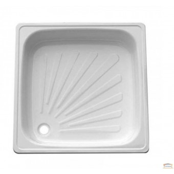 Изображение Поддон для душа стальной 90х90х15 99SL квадр.+карниз нержав купить в procom.ua