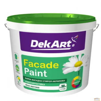 Изображение Краска фасадная Facade Paint DekArt 1.2 кг купить в procom.ua