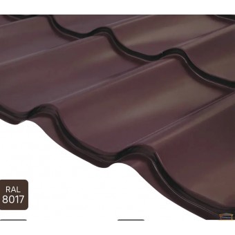 Зображення Металлочерепица толщ 2,11*1,2 0,5 RAL-8017 2с купити в procom.ua
