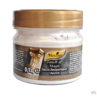 Зображення Емаль декоративна акрилова TM Maxima срібло 0,5кг купити в procom.ua