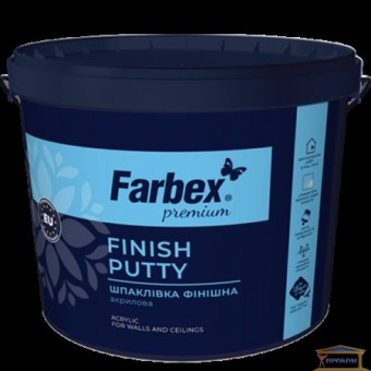 Зображення Шпатлівка TM Farbex фінішна акрилова біла 17 кг купити в procom.ua