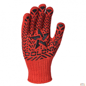 Зображення Рукавички ПВХ Зірка червоні р.11 4040 купити в procom.ua