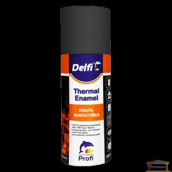 Изображение Эмаль аэрозоль Delfi жаростойкий серебро 400 мл купить в procom.ua