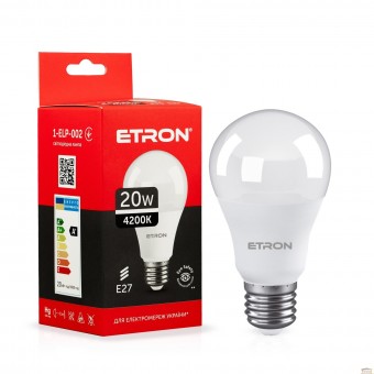 Изображение Светодиодные лампа ETRON A70 20W 4000K E27 купить в procom.ua