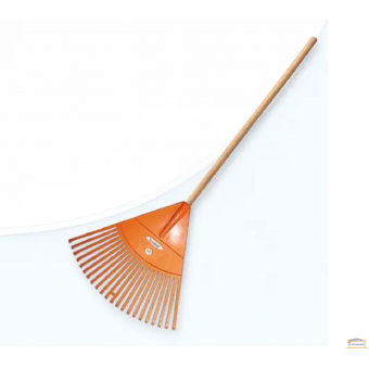 Зображення Грабли веерные пластмас. 27 зубьев с дерев.черенком(CX27W) купити в procom.ua