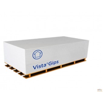 Зображення Гіпсова плита VistaGips (вологост) 12.5*1200*2500 купити в procom.ua