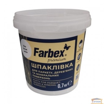 Зображення Шпаклівка паркета,дерев.и мин.поверх.біла Farbex 0,7кг купити в procom.ua