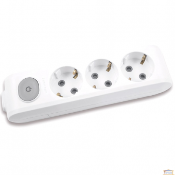 Изображение Колодка 3 гн. с заз. с защит шторками, серая Panasonic 4302 купить в procom.ua