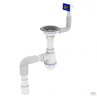 Зображення Сифон для кухні з литим випуском ZERIX SK-01-А 1 1/2*40 купити в procom.ua