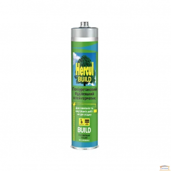 Изображение Клей-герметик Hercul полиурет BUILD белый 280 мл купить в procom.ua