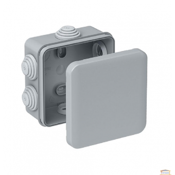 Зображення Коробка розподіл. герметич. зовнішня квадратн.85*85*50мм IP65 купити в procom.ua