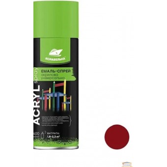 Изображение Эмаль -спрей акриловая ACRYL SPRAY сигнальный красный 400 мл купить в procom.ua