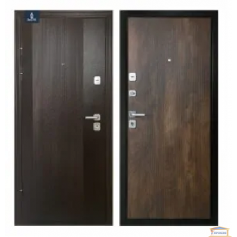 Изображение Дверь метал БЦ Хотин Медь антик/спил коньячный 860 мм правая купить в procom.ua