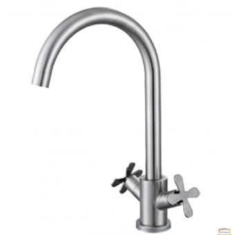 Зображення Змішувач для кухни Zerix GTA-011 нержавейка купити в procom.ua