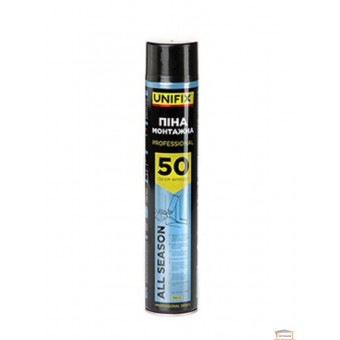 Изображение Пена монтажная професион всесезонная 50л 750 мл UNIFIX купить в procom.ua