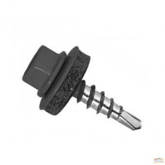 Изображение Саморез 4,8*19 антрацит 7016 купить в procom.ua