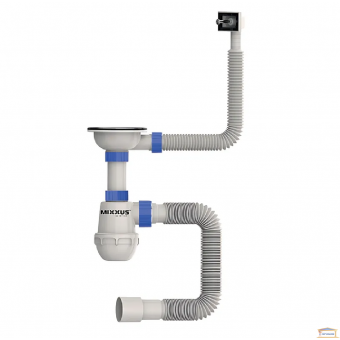 Изображение Сифон для кухни MIXXSUS SK-02-A 3 1/2 40 для нерж мойки купить в procom.ua
