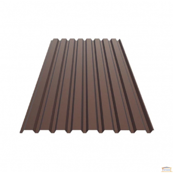 Зображення Профнастил ПК 20 1,5*1,15м шоколад мат 8017 0,4 мм купити в procom.ua